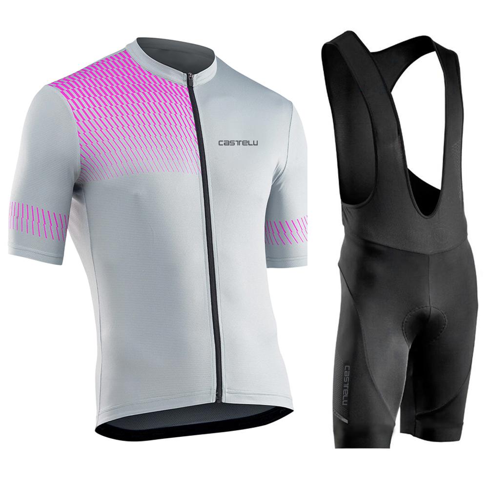 

Men Short Sleeve Cycling Jersey Set MTB Maillot Ropa Ciclismo Bicycle Wear Breathable Cycling Clothing 2026 Summer Breathable Cycling Suit Set Asian size-S