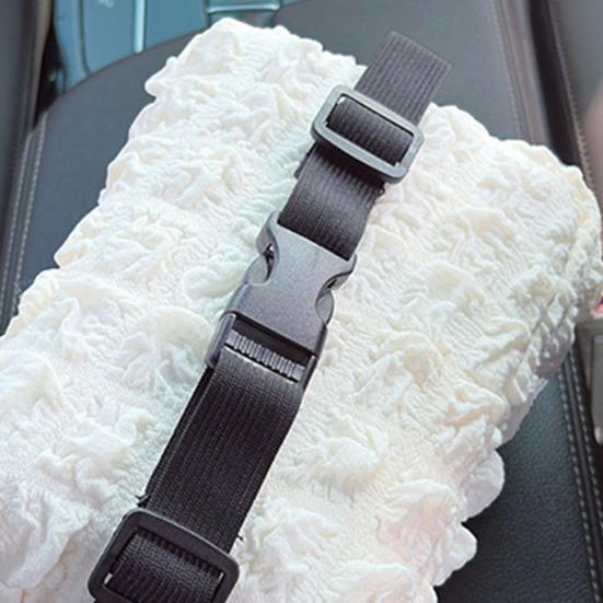 Cute Car Tissue Box Holder Soft Plush Rabbit Hanging Paper Dispenser Universal Auto Seat Back Organizer for Home Car Office