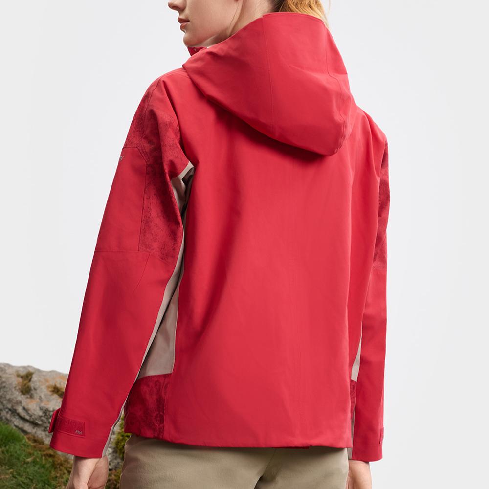 Fila Fashion Hooded Casual Jacket Women Jackets Dark-Rose-Red A11W517728FWI