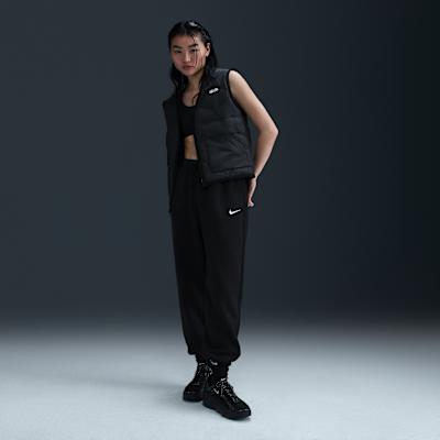 Nike Sportswear Phoenix Fleece High Rise Solid Color Fleece Lined Fash L