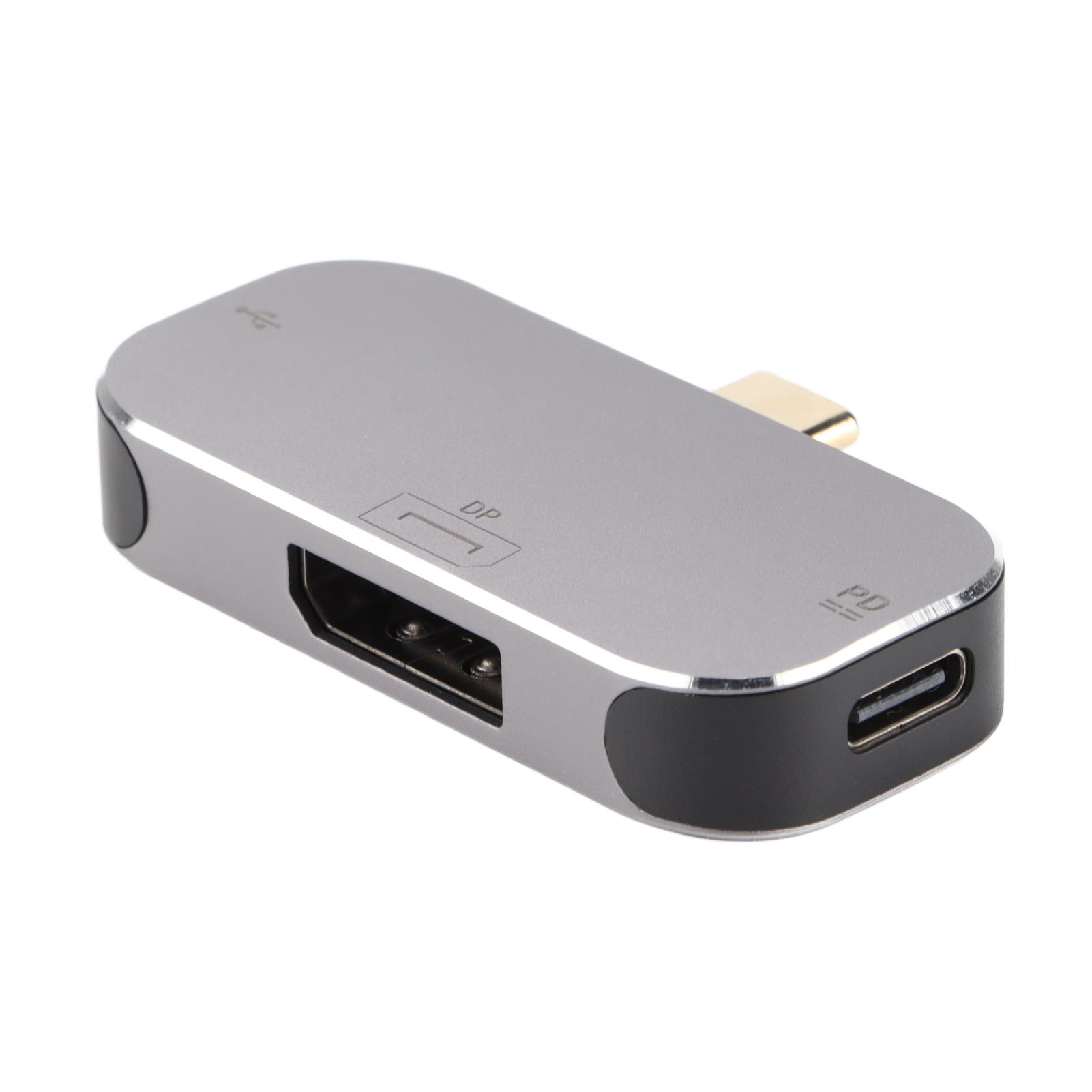 

Багатофункціональний USB C Хаб 3 в 1 Type C Male до DP USB A Type C Female Док-станція для Windows для Android для OS X