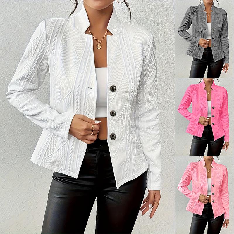 2024 Autumn/Winter Button Pattern Small Suit Jacket for Europe & America