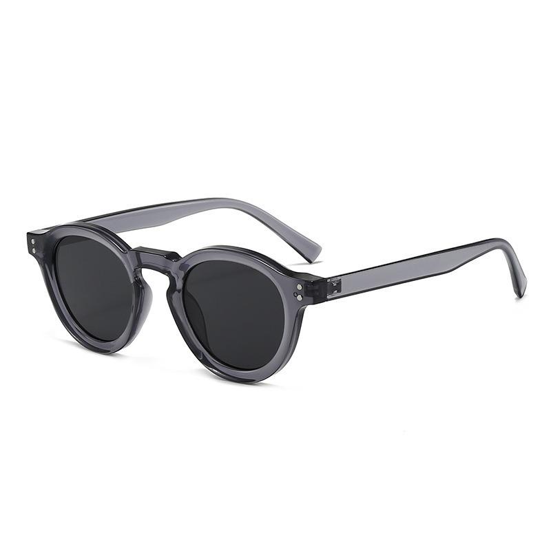 Vintage Small Frame Oval Women Eyeglasses Brand Black Round Cool Men Sunglasses Designer Circular Eyewear for Male Female