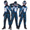 Costume Outfit per Bambini Ragazzi Venom Simbionte Spider-man con Lavorazione Raffinata e Maschera Rimovibile