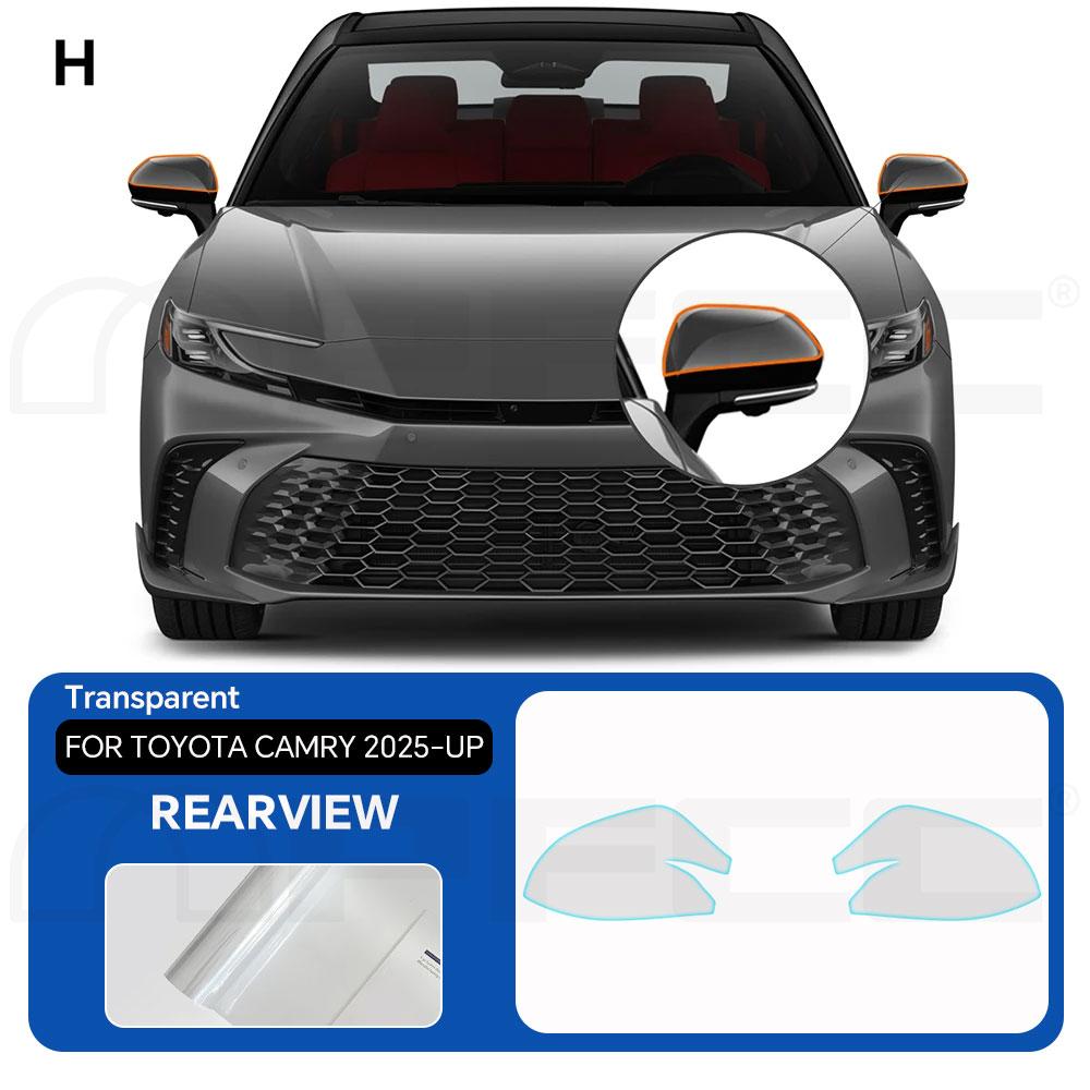 For Toyota CAMRY 2025 TPU Transparent Sticker Body Accessories Pre-Cut Paint Protection Film Car Clear Kit Sticker car accessori Rearview