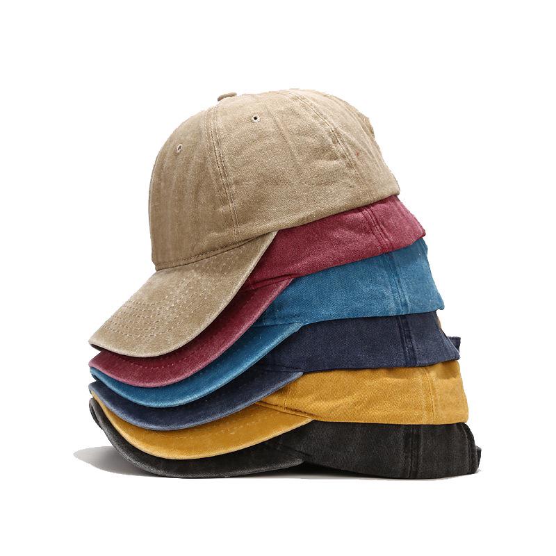 European and American Retro Duckbill All-Cotton Washed Baseball Cap