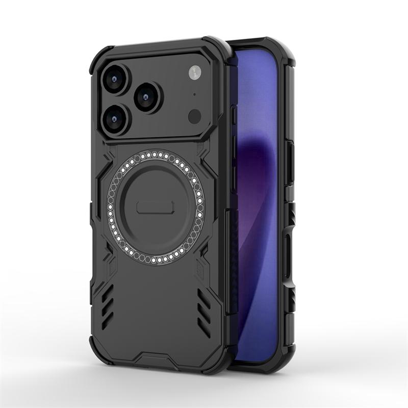 Armor Case For iPhone 17 Pro Magnetic Adsorption Wireless Charge Back Cover iPhone 17 Pro Max 17 Air Case For iPhone 17 Pro Case