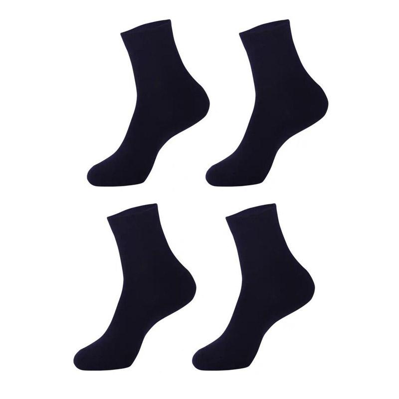1/2/3/4Pairs Men'S Cotton Socks Black White Gray Business Men Tube Socks Soft Breathable Spring Summer For Male Socks Plus Size