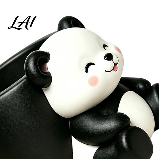 Cartoon Animal Flower Containers Cute Panda Succulent Planter Resin Plant Pot Gifts for Lovers Decorative Planter Pot Indoor Office Desk,