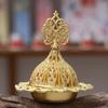 Zinc Zinc Alloy Metal Incense Burner Gold Aromatherapy Burner Decorative Incense Stick Burner  Hotel Decor