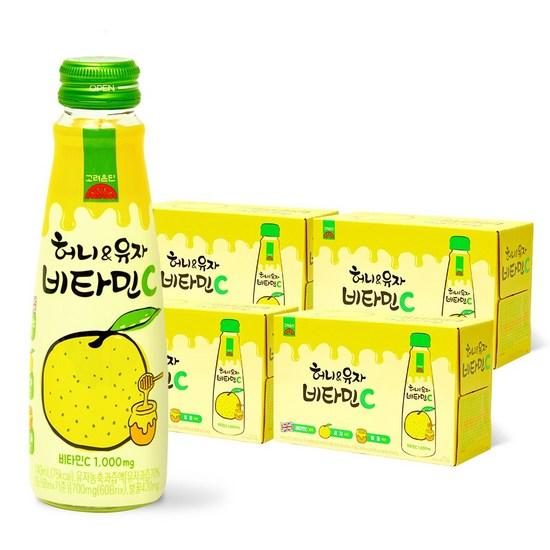 Koryo Eundan Honey Yuzu Vitamin C, 140 мл, 40 шт., Корейская здоровая пища