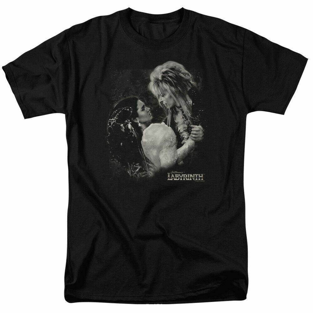 26 Labyrinth Dream Dance T Shirt Mens Licensed Classic Movie Tee Goblin King Black Unisex T-Shirt XL