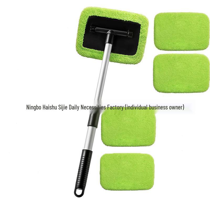 Telescopic Microfiber Car Window Cleaning & Defogging Brush Set
