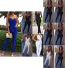 Damen Elegant Clubwear V-Ausschnitt Playsuit Bodycon Jumpsuit Perfekt Für Partys
