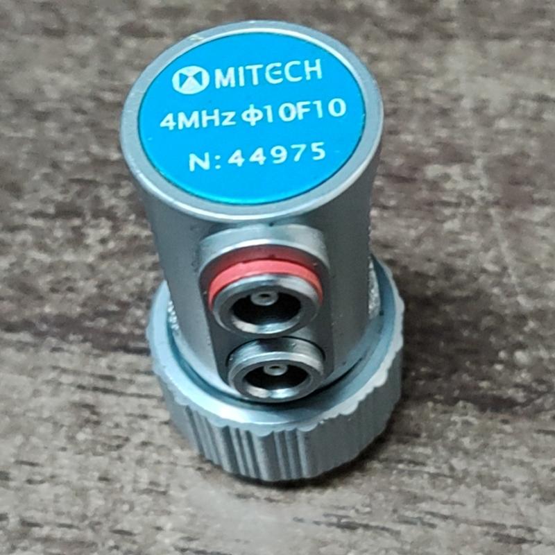 Mitech Original 4Mhz F10 dia10 Dural Element Probe and Mono Crystal apply for Mitech Ultrasonic Flaw Detector Probe