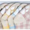 Hobby Baby Club Dziecięce skarpetki do kolan w kratkę pastelową 3-częściowy zestaw, koreańskie produkty dla dzieci