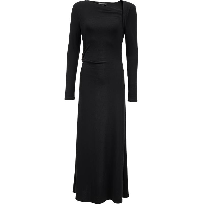 

VEROMODA Women s Cutout Shoulder A-Line Knit Maxi Dress S