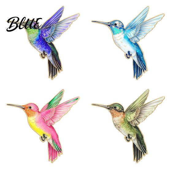 Hummingbird Gift Idea Badge Hard Enamel Rubber Backing Pin Jackets