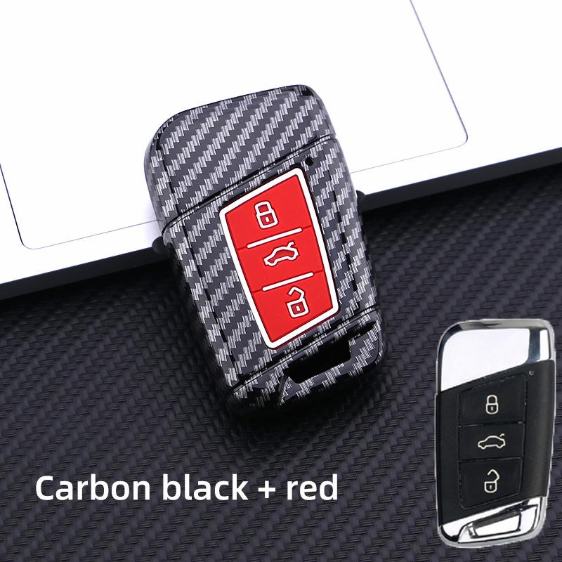 Silicon Carbon Fiber Abs Matte Car Key Cover Case For Volkswagen Vw Golf7 Mk7 Seat Ibiza Leon Fr 2 Altea Aztec For Skoda Octavia