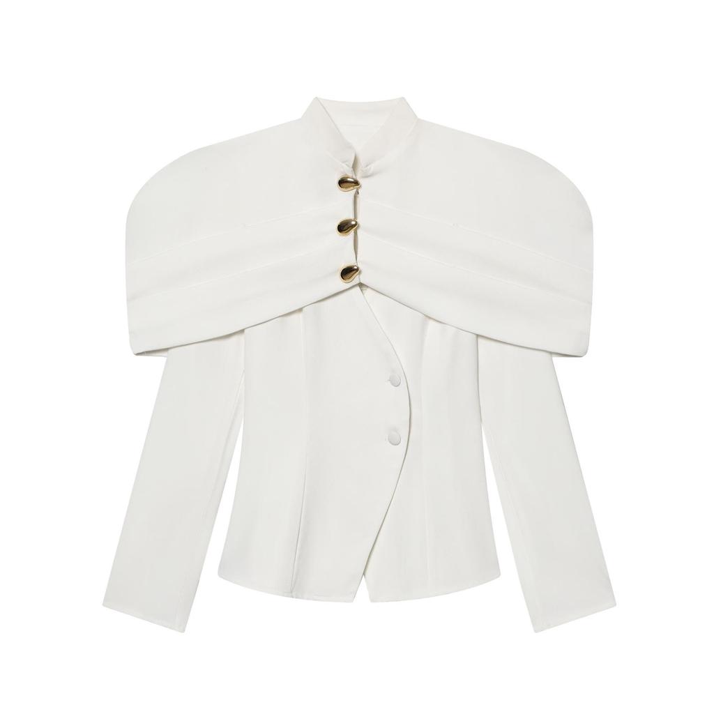 Women's Light Luxury Slim Fit Waist-Cinching Blazer - Fashionable Jacket Top