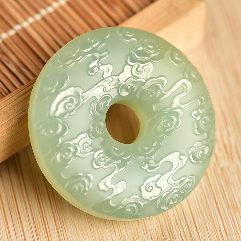 Pendant Tianping Buckle Xiangyun Double-sided Necklace for Men and Women