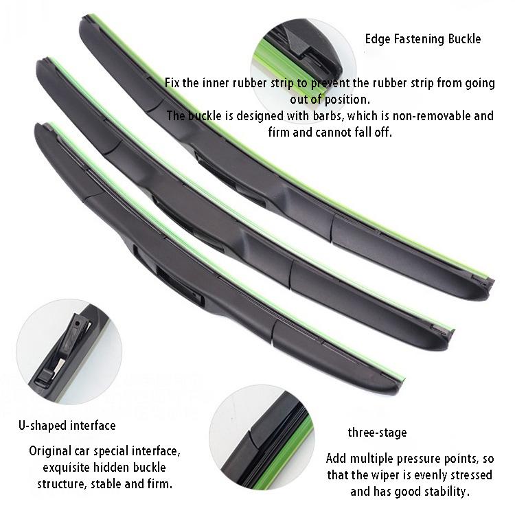 Buy Threestage Fivesection Wiper Ushaped Fivebone Wiper Soft Rubber