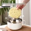 Korean-Style Stainless Steel Noodle & Rice Lunch Box with Water Filter for Students and Dorms.