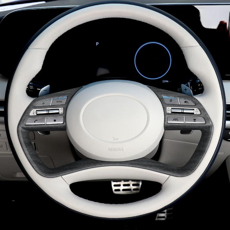 Car Steering Wheel Button Cover Frame In ABS Plastic Suitable for Hyundai Palisade  2024 2025 LHD/RHD Interior Accessories