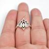Bague Lotus en Argent Sterling 925 Faite à la Main: Bague de fiançailles