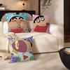 Watercolor Crayon Shin-chan Cushion Cover Car Throw Pillow Case For Sofa Car Christmas Gift 40x40cm 45x45cm