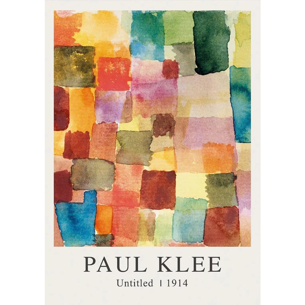 Modern Abstract Paul Klee Exhibition Posters Colorful Canvas Minimalist Canvas Painting Wall Pictures Art Home Living Room Decor