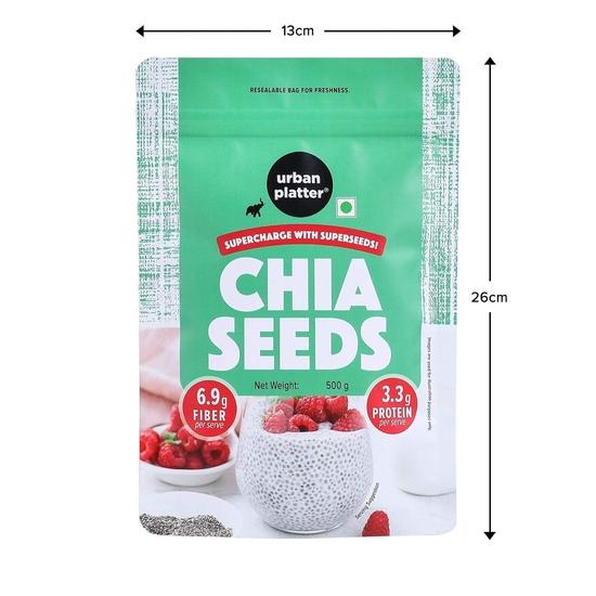 Urban Platter Black Chia Seeds, 400g