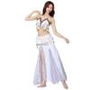 Bauchtanz Set für Damen Bühnenoutfit Sexy Quasten BH Pailletten-Hüftkette Chiffonrock 3-teilig Bauchtanz Performance Kostüm