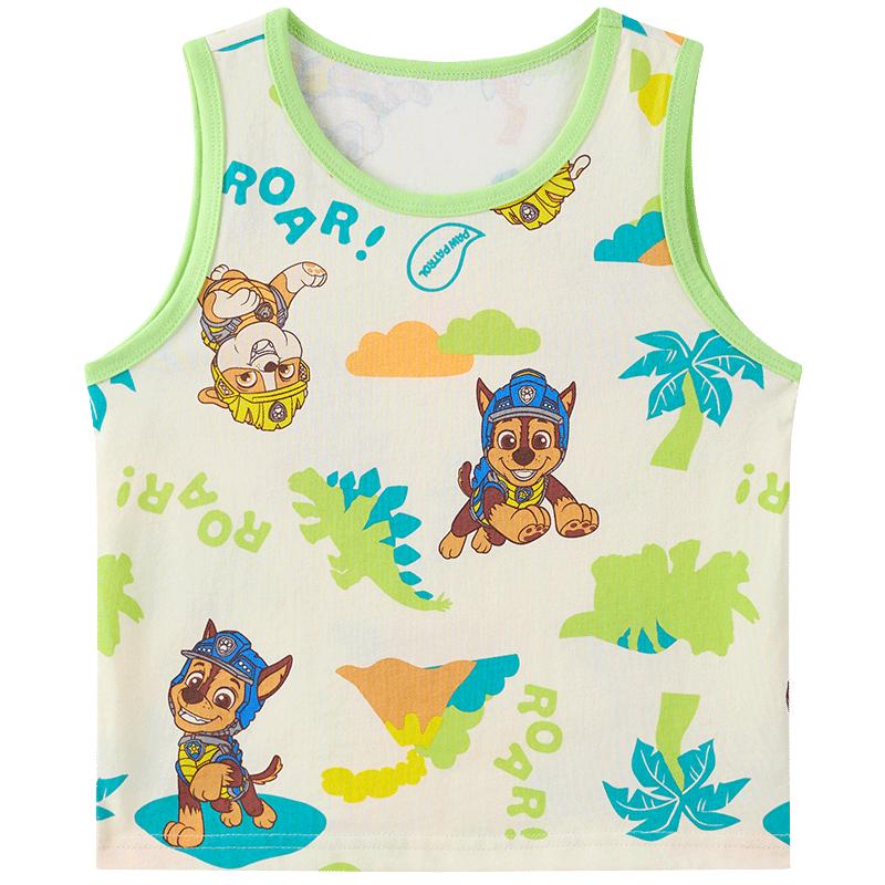Paw Patrol Boys  Cartoon Print Sleeveless Cotton Vest Top 140
