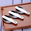 Tool Cream Dessert Spoon Hiking Camping Folding Spoon Travel Tableware Soup Spoon Outdoor Tableware