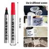 5Pcs Permanent Paint Marker Pen 2Mm Waterproof Black Pen For Tyre Oily Markers Quick Drying Signature Pen Stationery Supplies