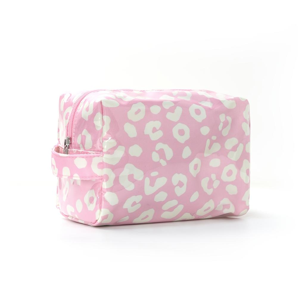 Stripe Women Portable Travel Cosmetic Toiletry Storage Bag