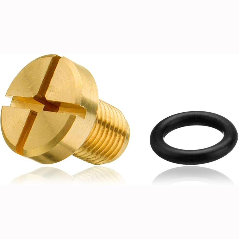 Brass Coolant Expansion Screw External Thread Radiator Plug Replacement Part Coolant Drain Plug