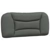 VidaXL Headboard Cushion, Reading Pillow with Zipper, Reading Cushion for Bed Bedroom, Grey 374538
