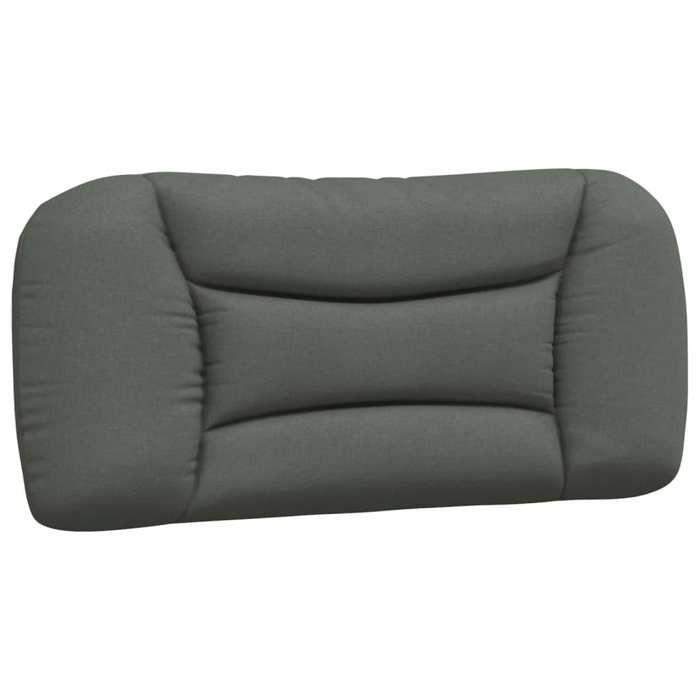VidaXL Headboard Cushion, Reading Pillow with Zipper, Reading Cushion for Bed Bedroom, Grey 374538