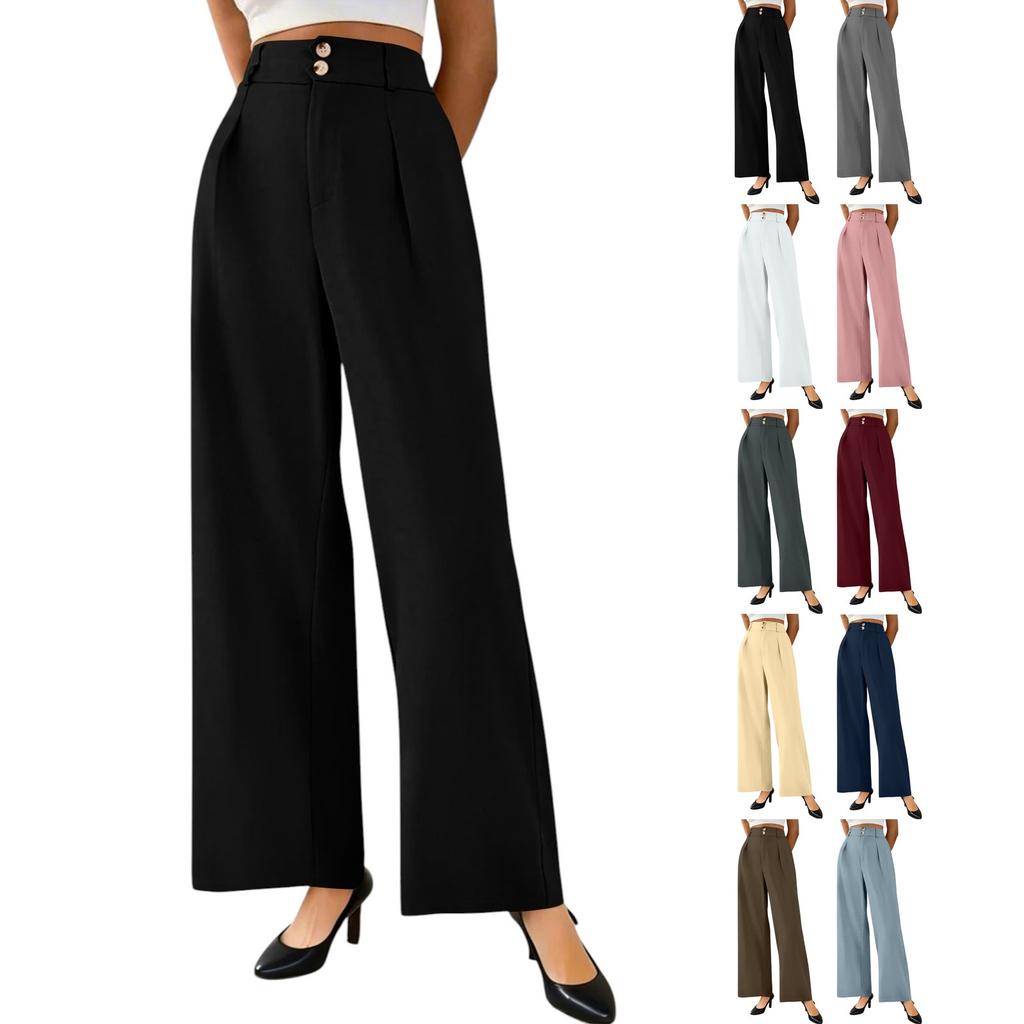 Women's Fashion Drape Premium Wide Leg Formal Pants