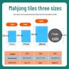 Compact Travel Mahjong Set - 24mm & 30mm Tiles, Solid Carved Sparrow Design, Ideal for Dorms and Table Games