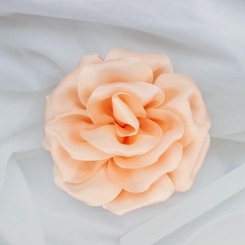 Elegant 3D Satin Fabric Brooch - Large Floral Pin for Sweaters and Suits (10cm)