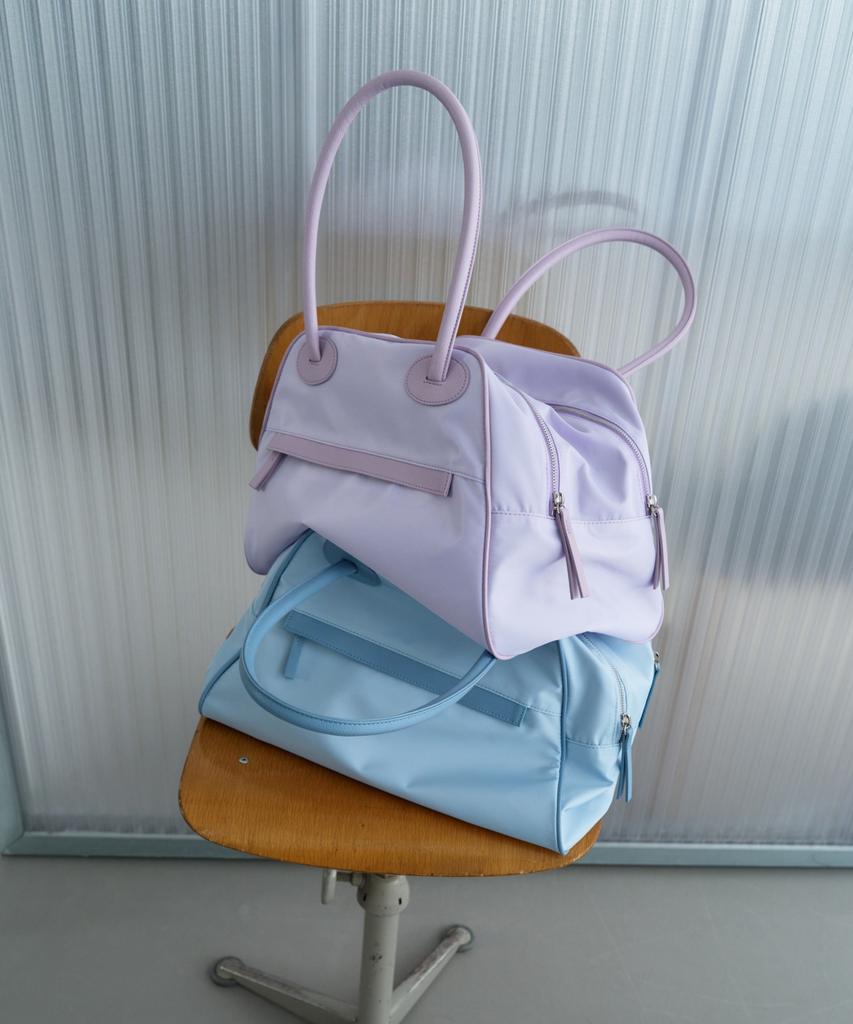 Christine Project Two Zipper Bag Nylon Original(Icy Lavender)