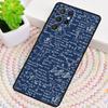 Physics Science Maths Formula Phone Case For Samsung Galaxy note 10 pro S26 S25 S24 S23 S22 Ultra Plus S21S20 Shockproof Cover