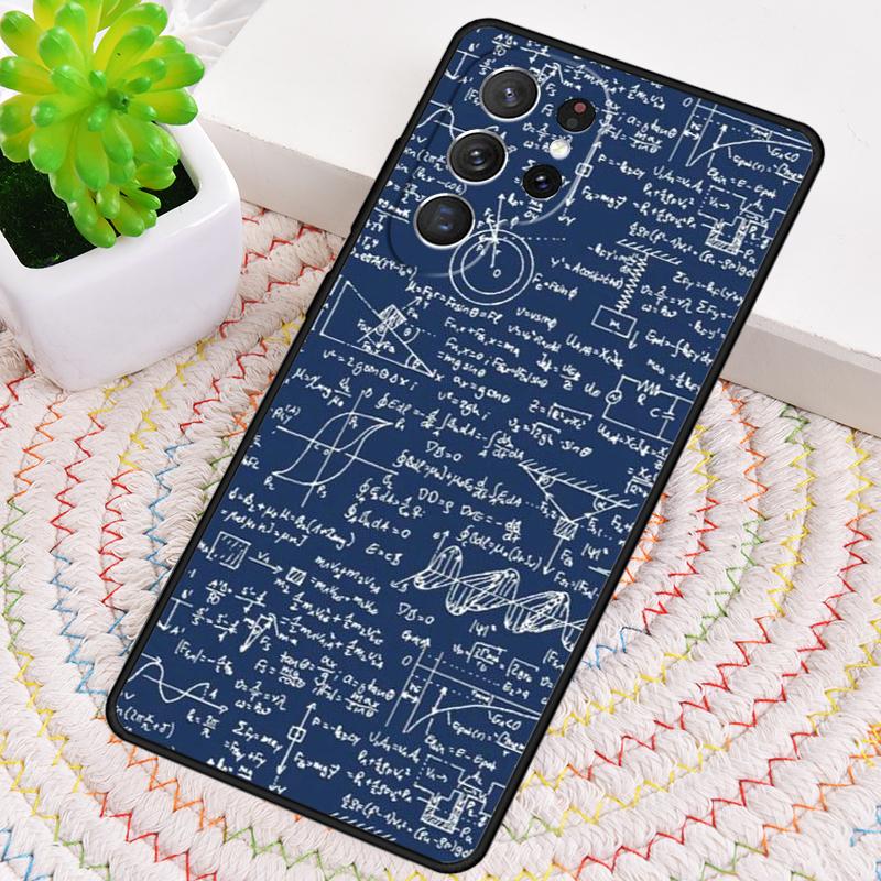 Physics Science Maths Formula Phone Case For Samsung Galaxy note 10 pro S26 S25 S24 S23 S22 Ultra Plus S21S20 Shockproof Cover