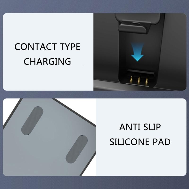 Charging Dock Station Game Console Charger Stand for Console Charging Holder with Light Tabletop Charging Base