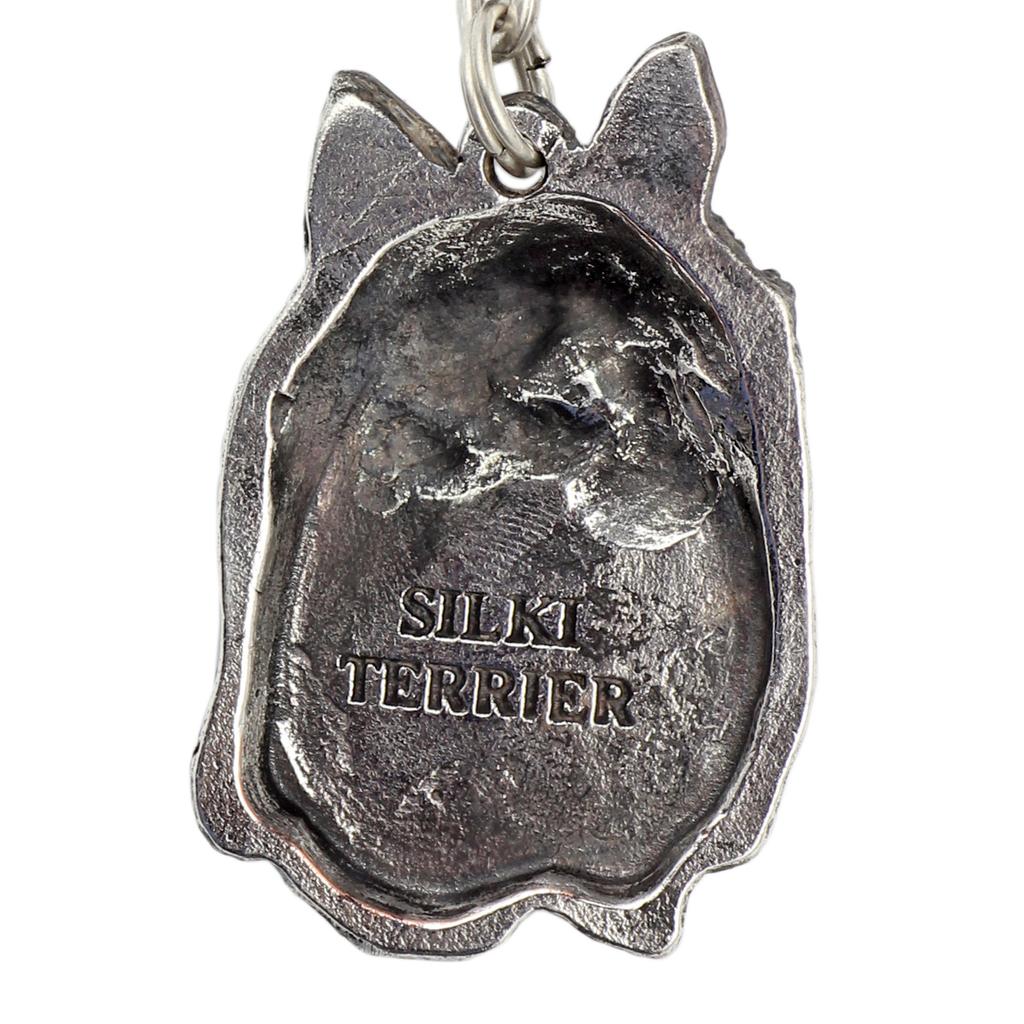 Silky Terrier - Necklace with dog, silver-plated pendant for dog fan, unique jewelry by Art-Dog brand