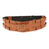 Durable Medieval Knight Belt Costume Wrap Around with Prong Buckle Adjustable PU Leather Waist