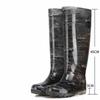 DAXTE Men's Over-the-Knee Safety Rain Boots